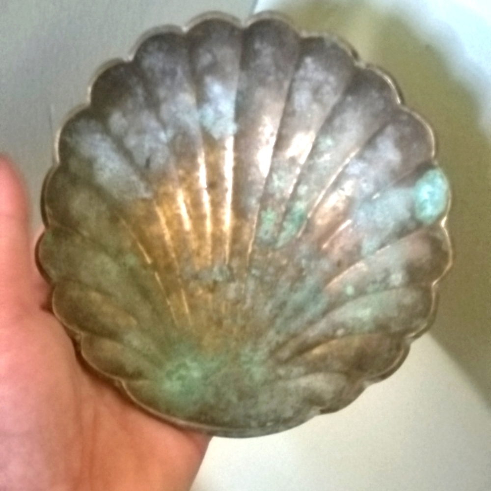 Vintage Scallop Shell Dish